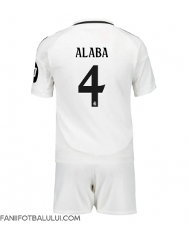 Real Madrid David Alaba #4 Echipament de Fotbal Replică 2024-25 Copii Acasa (+ Șorturi)